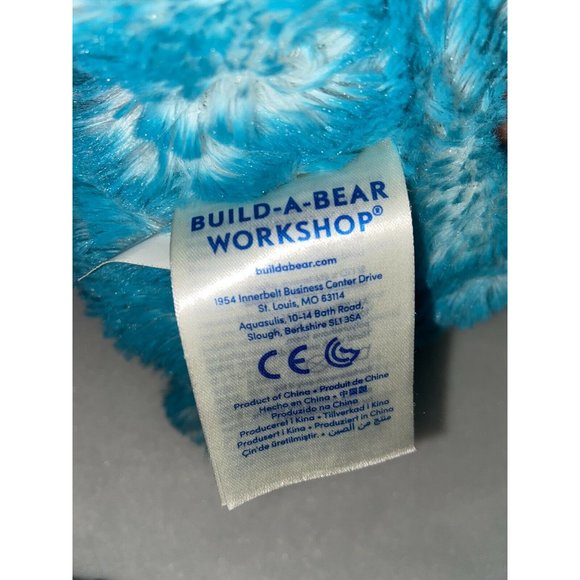 Build A Bear BAB Blue Happy Birthday Tye Dye Teddy Bear Plush Stuffed Animal 16" - Picture 9 of 9